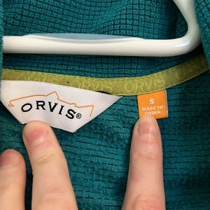 Orvis Micro-Grid Fleece Teal Women’s Small